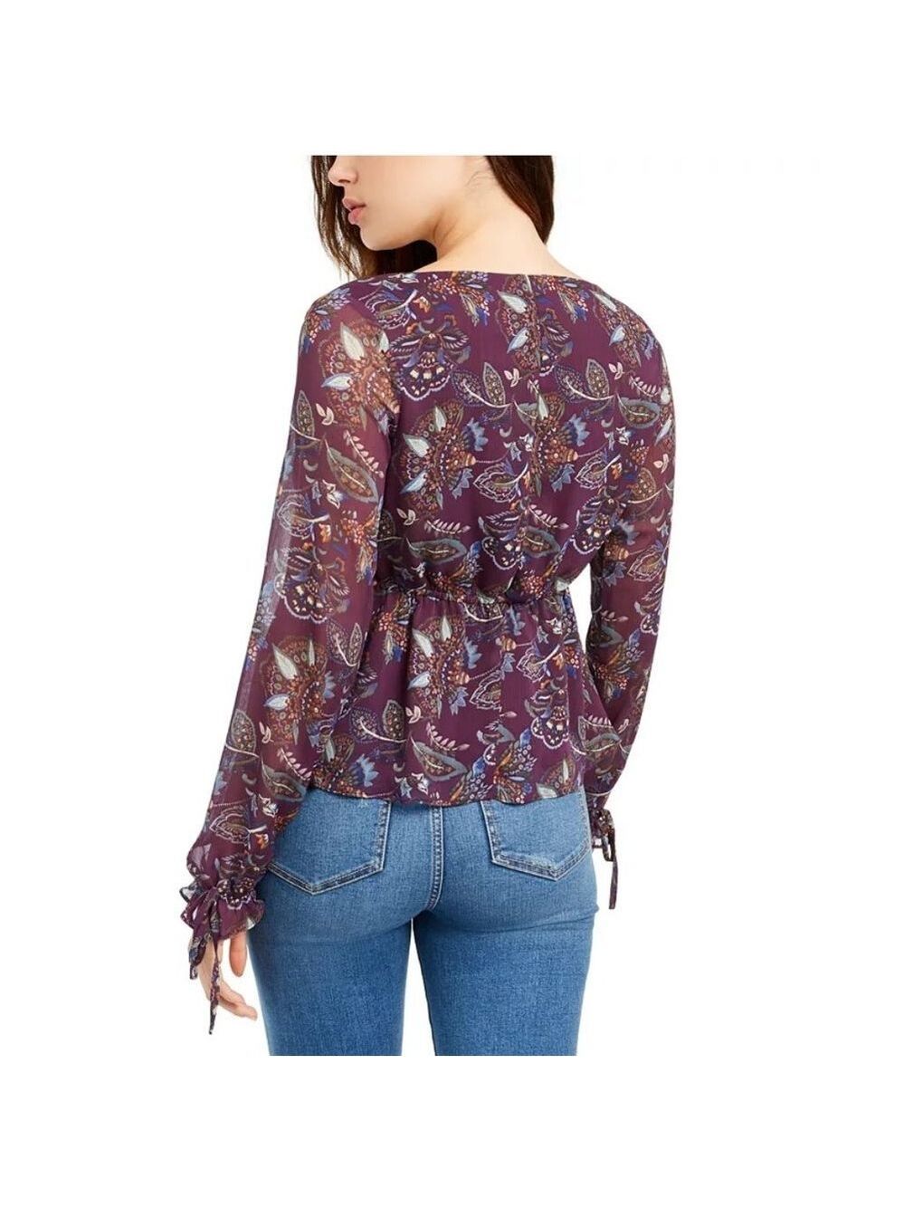 Q + A Ruffle V-Neck Blouse - Picture 2 of 8